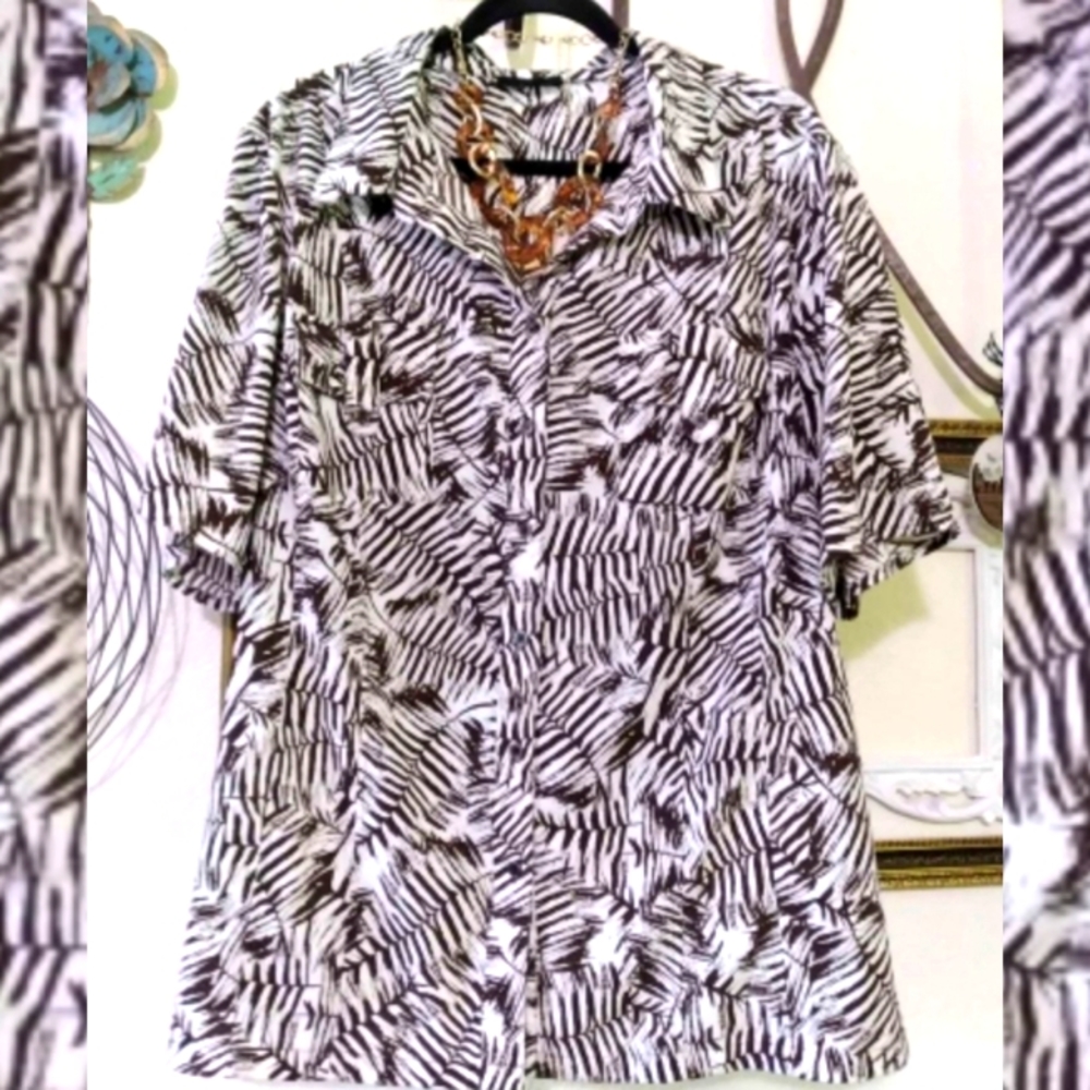 2X Maggie Barnes Silky Soft Blouse